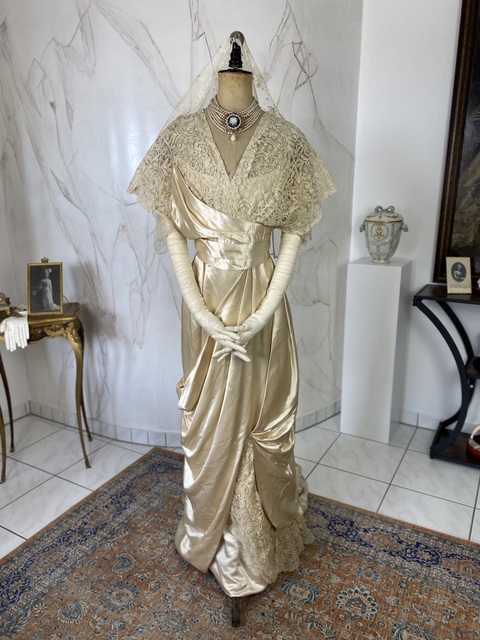 2 antikes Hochzeitskleid 1913