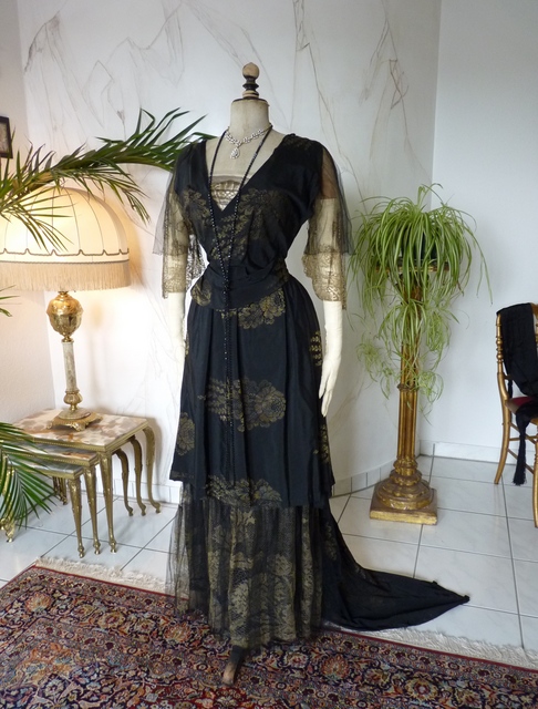 2 antique evening dress 1913