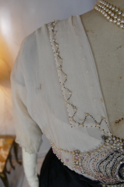 17 antique evening gown Nelmarie 1913