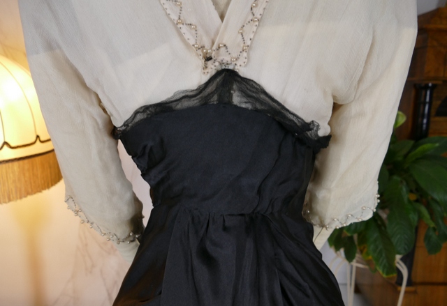 29 antique evening gown Nelmarie 1913