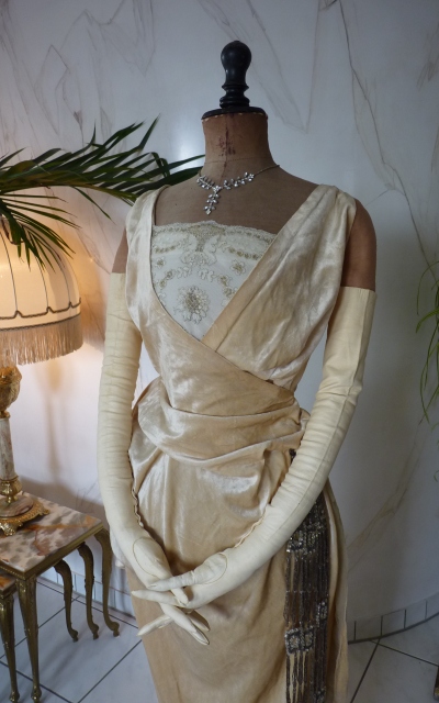 3 antique evening Dress 1919