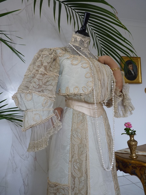 Shogren Sisters, Shogren 1905, antique dress, dress 1900, dress 1905, antique gown, gown 1900, afternoon gown, reception gown, vestido antigo, vestido antiguo