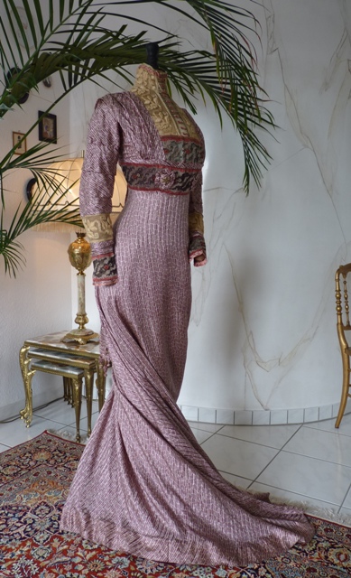 Art Noveau Dress, Art Nouveau Gown, antique gown, antique dress, Dress 1910, gown 1910, antique evening gown, antique afternoon dress, abito antico, antique reception dress