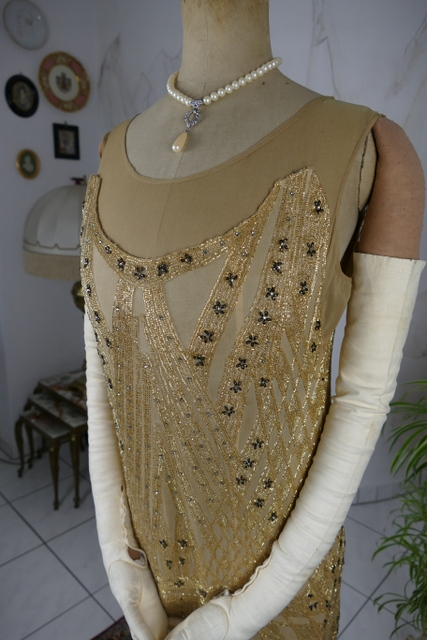 13 antique beaded flapper evening dress 1922