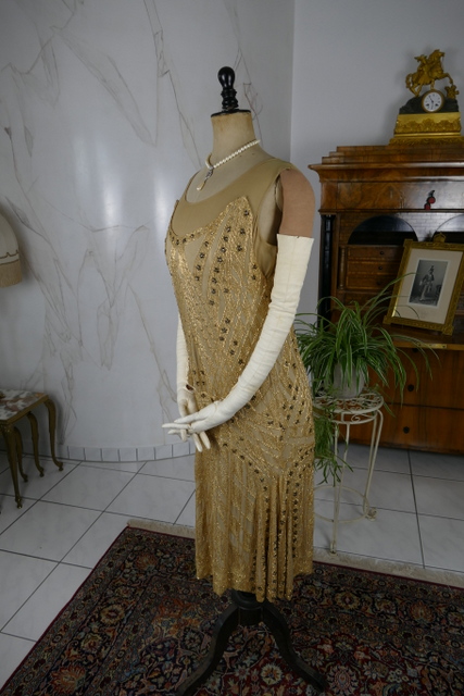 18 antique beaded flapper evening dress 1922