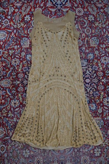 36 antique beaded flapper evening dress 1922