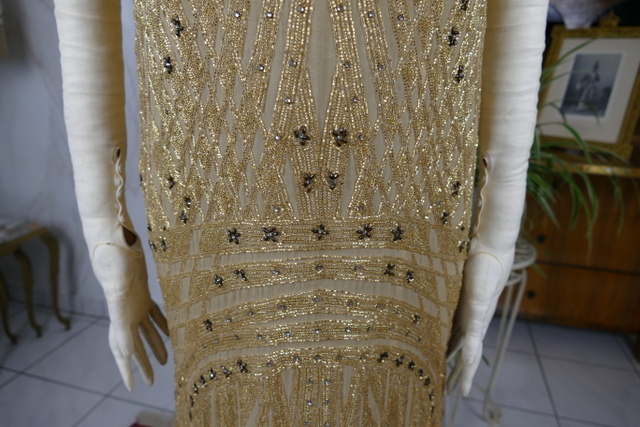 4 antique beaded flapper evening dress 1922