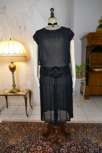 2 antique evening dress 1924