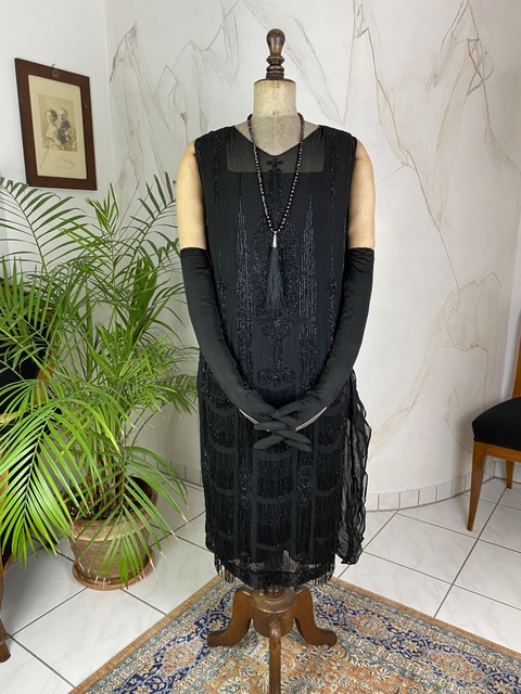 7a antique flapper dress 1925