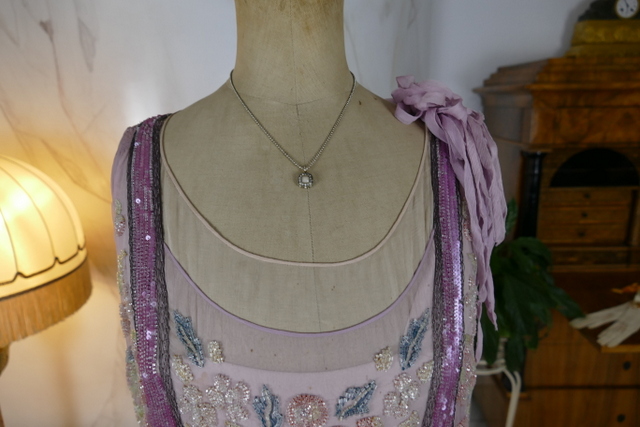 1 antique flapper evening dress 1925