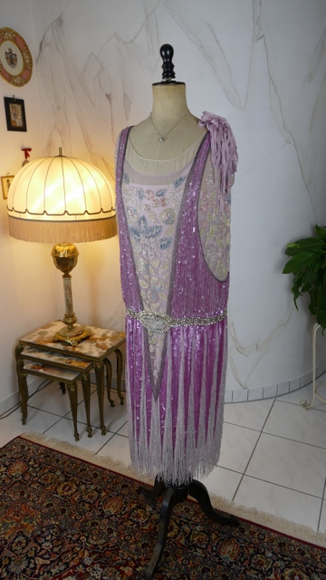4 antique flapper evening dress 1925