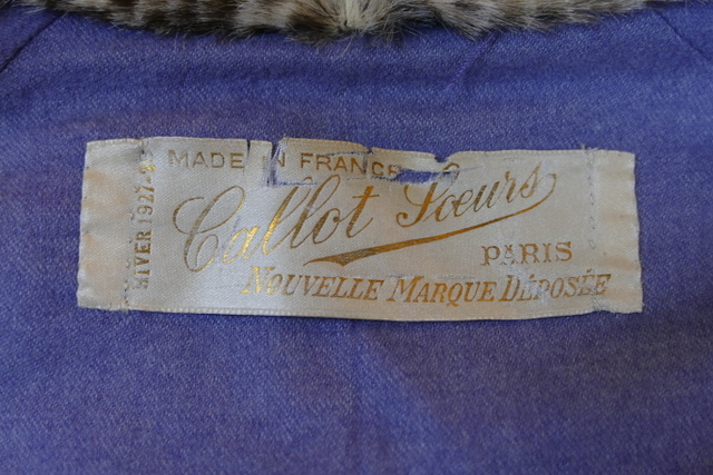 1 antique callot soeurs coat 1927