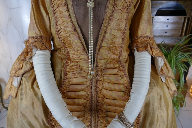 6 antique rococo robe manteau 1775
