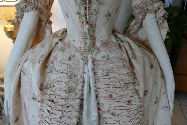 4 antique robe a la Francaise 1770