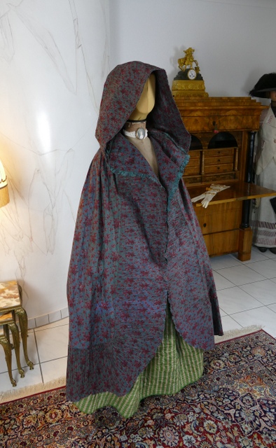 2 antique hooded cape 1790