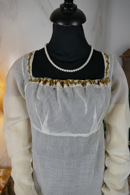6 antique empire dress 1802