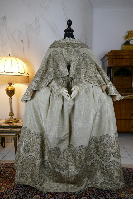 2 antique rococo court dress 1720 1760