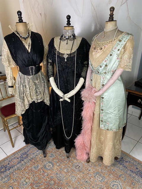 2 antique dresses 1912