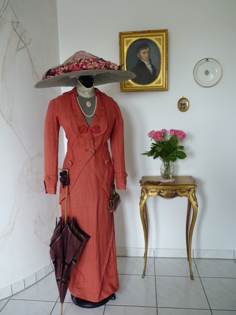 ensemble 1910, antique ensemble, antique dress, antique gown, dress 1910, gown 1910, edwardian dress, robe anciene, abito antico, antieke jurk, antique dress for sale