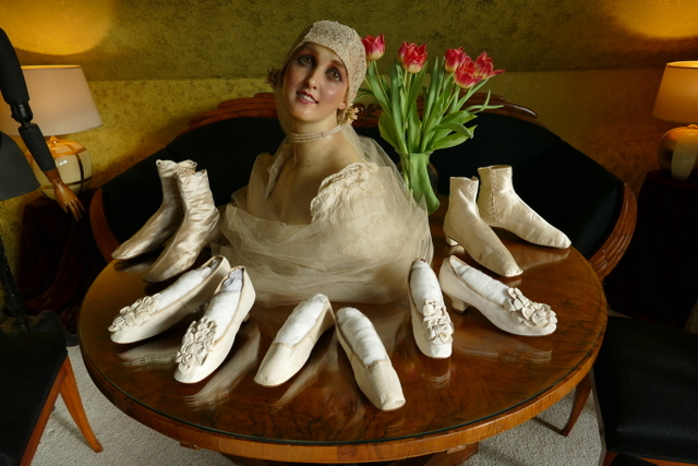 antique wedding shoes