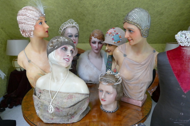 11 antique mannequins