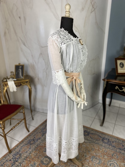 16 antique jeune fille dress 1910