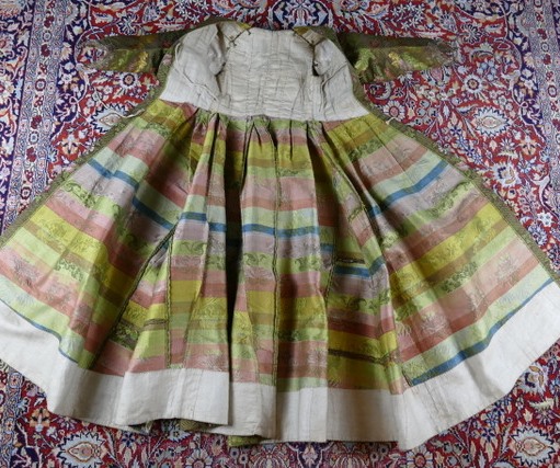 31 antique childs court dress 1760