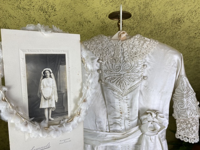 1g antique communion dress 1912
