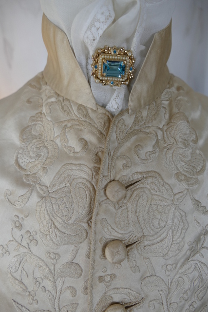 1 antique rococo wedding coat 1740