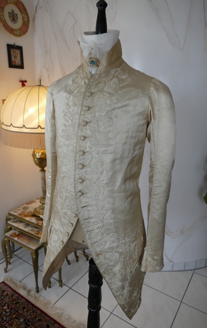 4 antique rococo wedding coat 1740