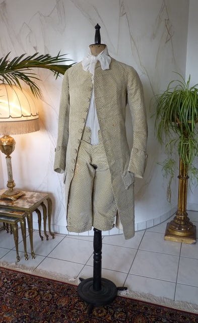 2 antique two piece suit 1790