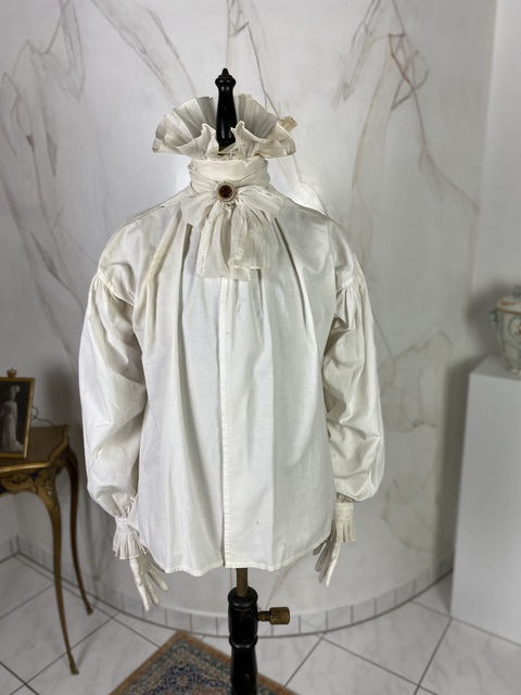 17 antique rococo mens shirt 1780