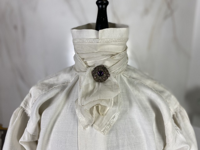 1 antique rococo mens shirt 1790