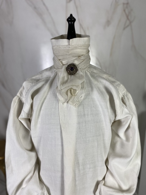 3 antique rococo mens shirt 1790