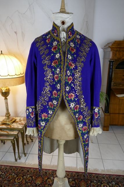 antique mens court coat 1860