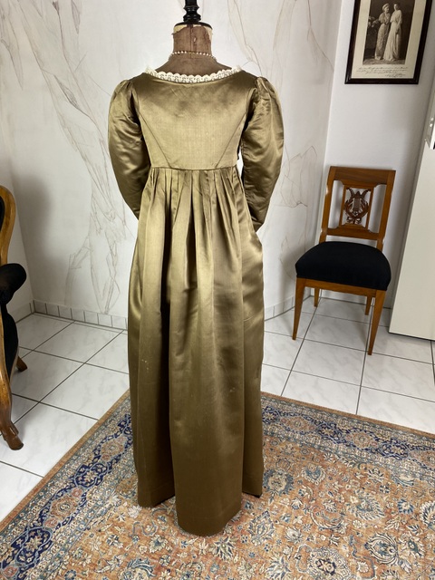 11 antique empire silk dress 1805