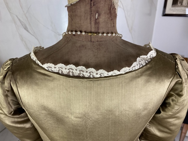 12 antique empire silk dress 1805
