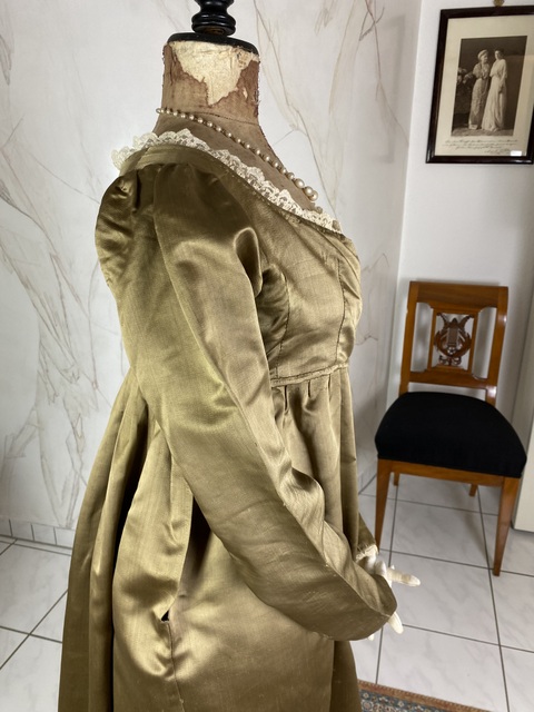 14 antique empire silk dress 1805