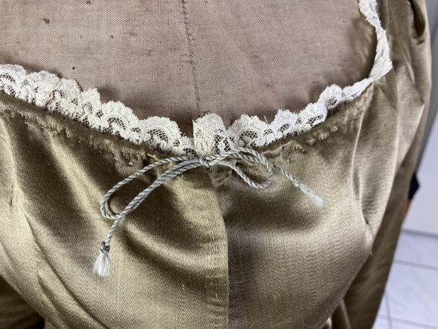 17 antique empire silk dress 1805