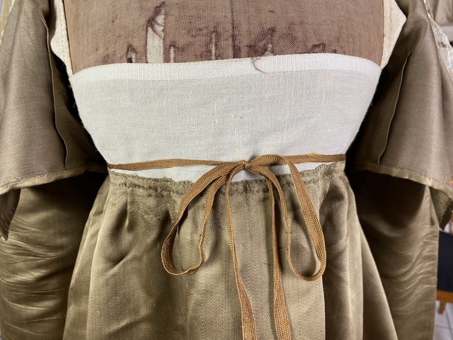 31 antique empire silk dress 1805