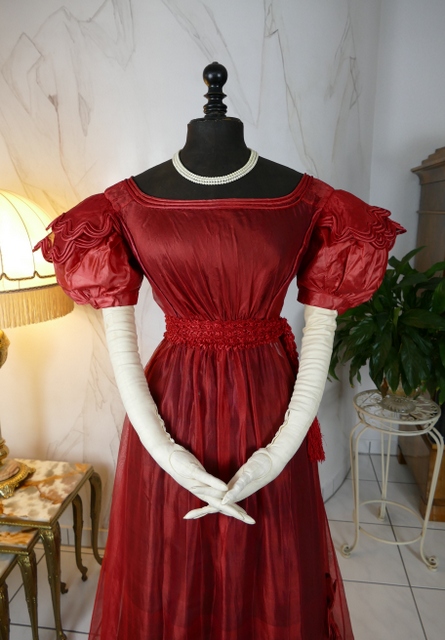 11 antique gauze dress 1828