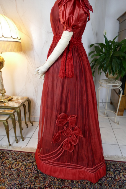 22 antique gauze dress 1828
