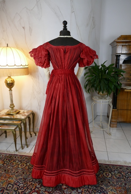 26 antique gauze dress 1828