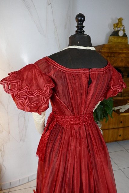 27 antique gauze dress 1828