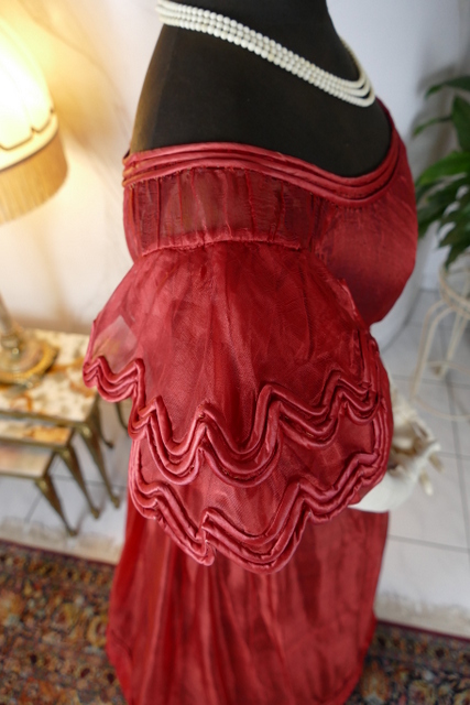 33 antique gauze dress 1828