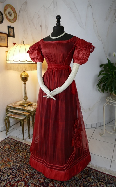 9 antique gauze dress 1828