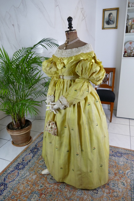 14 antique biedermeier dress 1838