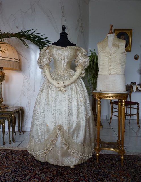 2 antique wedding ensemble 1835