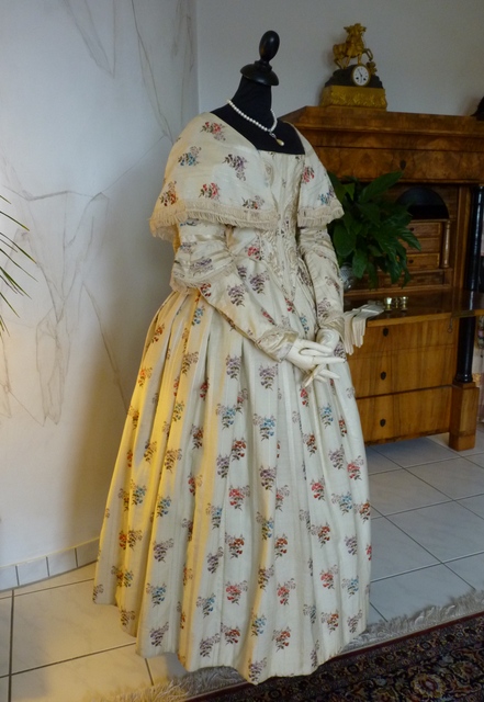 2 antique romantic period dress 1839