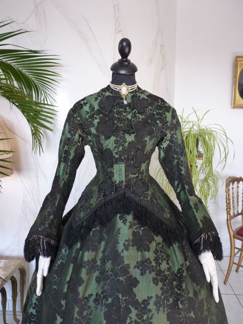 1 antique reception gown 1856